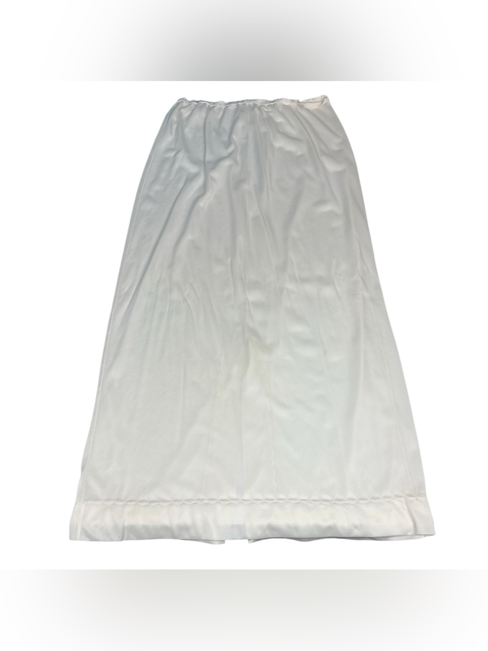 Nani Flower Women Medium Half Slip Vintage Ivory Cream Curved Stitch Nylon
